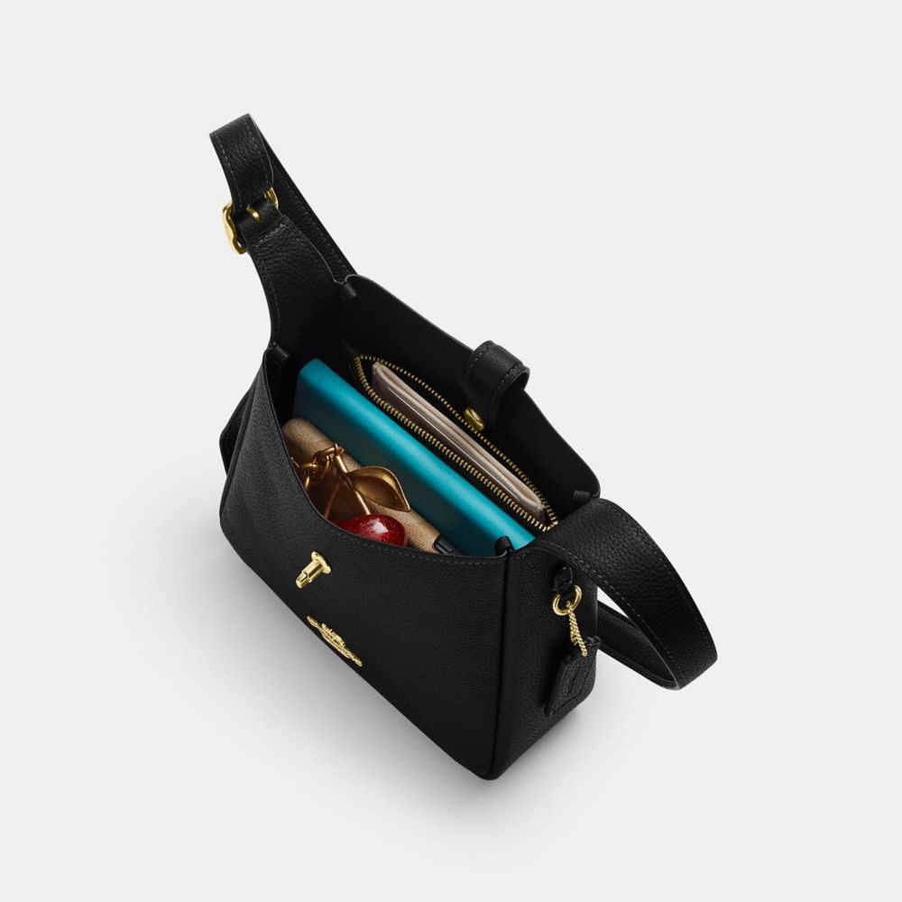 Coach Hadley Mini Crossbody Bag Gold Dark Stone