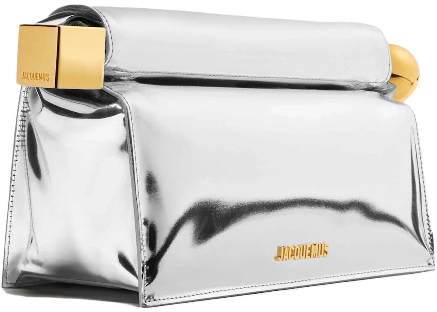 Jacquemus La Pochette Rond Carré Silver