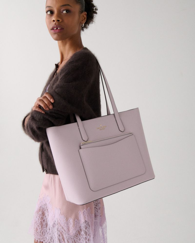KateSpade Staci Large Tote Set Lilac Moonlight