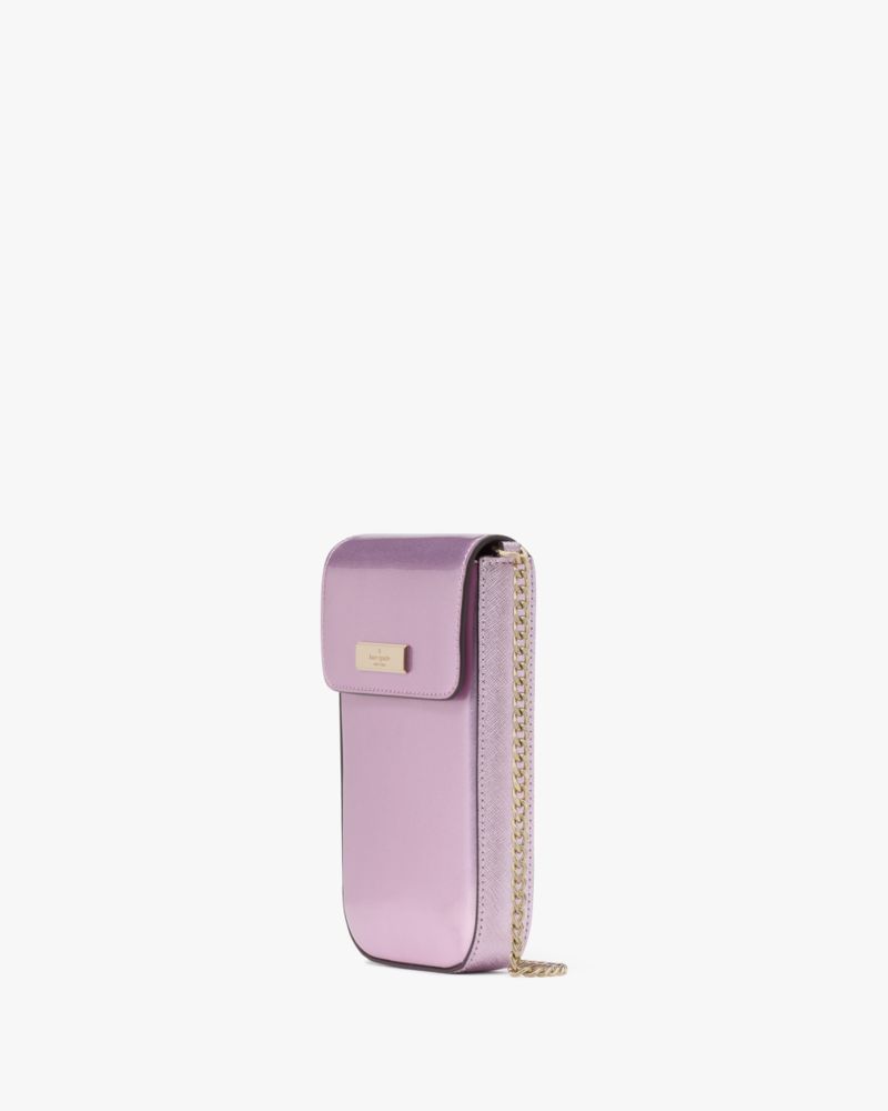 KateSpade Kenzie North South Flap Phone Crossbody Quartz Pink