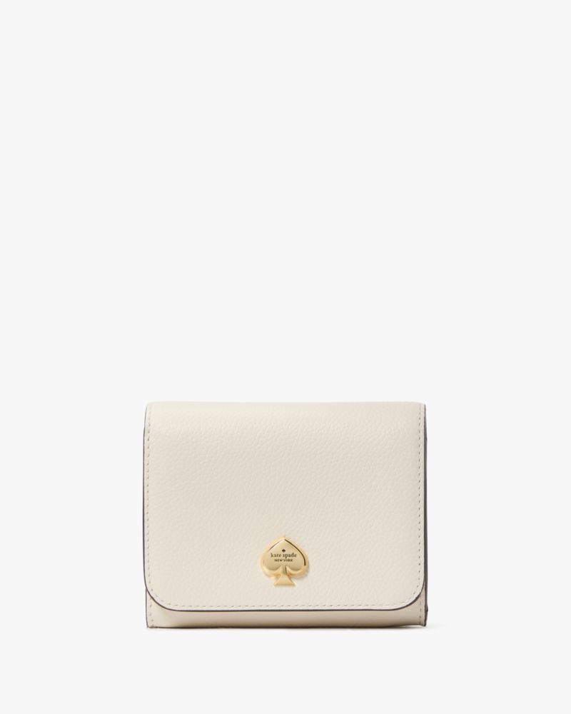KateSpade Kayla Small L Zip Wallet Meringue
