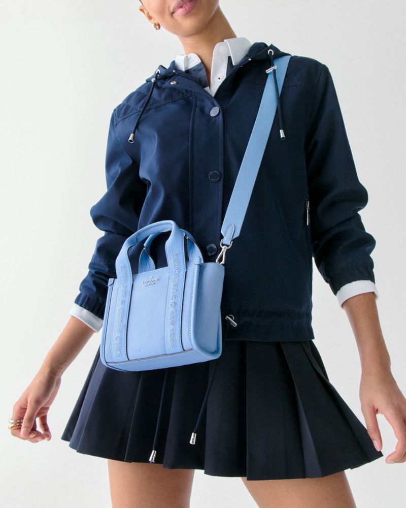 KateSpade Kip Leather Mini Tote Periwinkle Sky