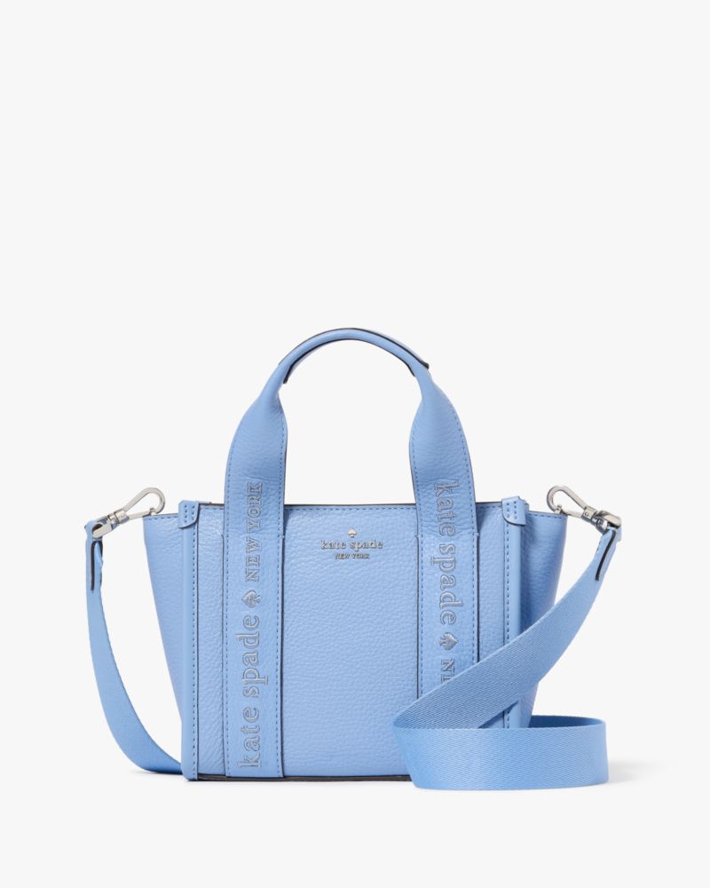 KateSpade Kip Leather Mini Tote Periwinkle Sky