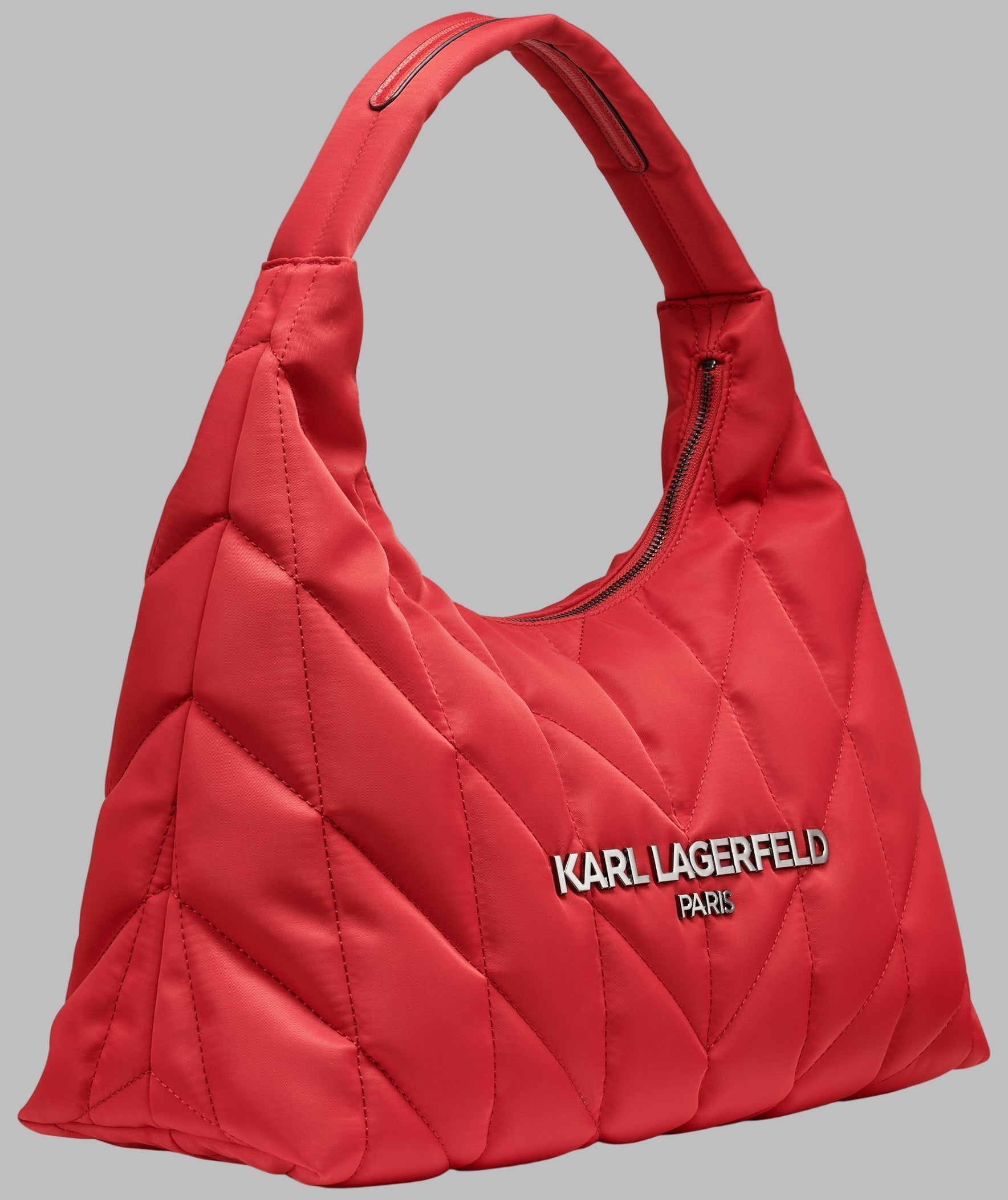 KarlLagerfeld Voyage med tote nylon crimson