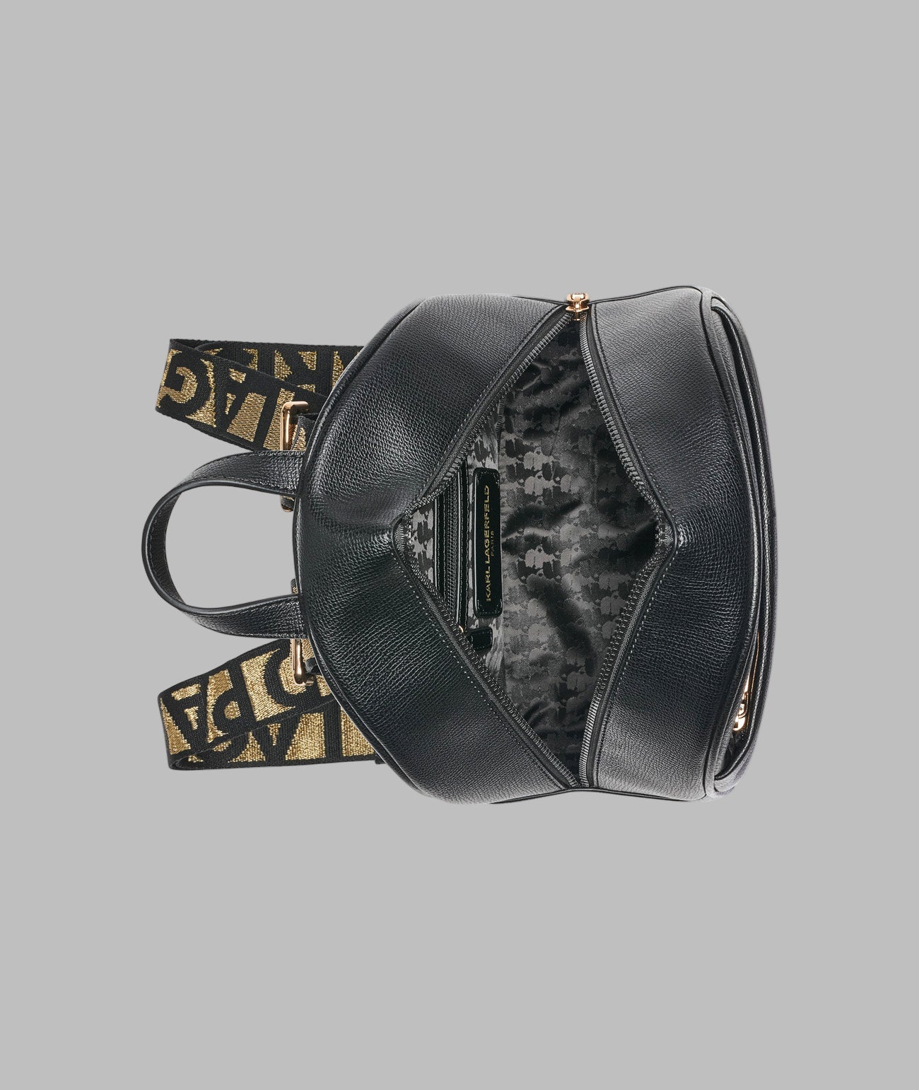 KarlLagerfeld Maybelle backpack black with white logo black