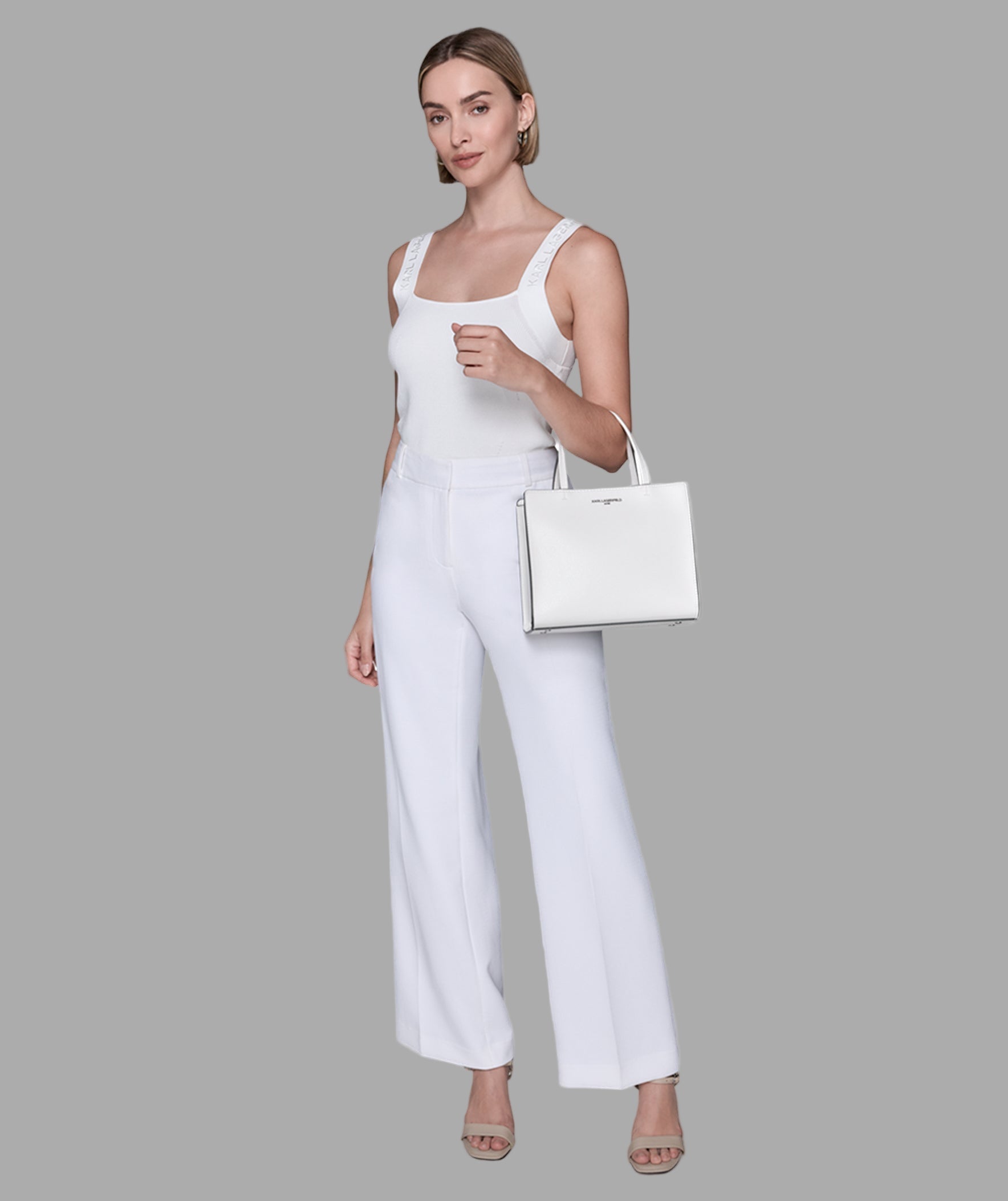 KarlLagerfeld Maybelle satchel white