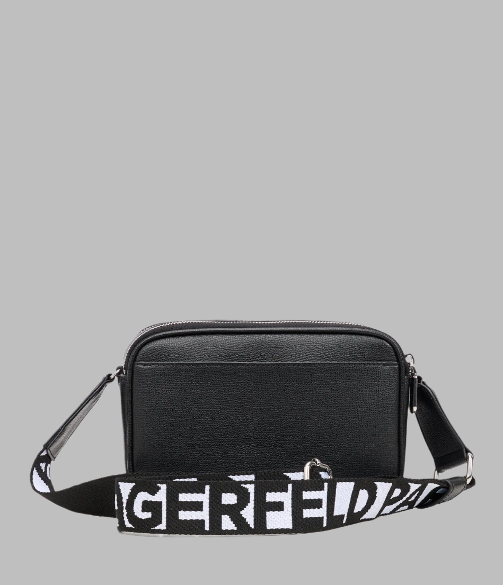 KarlLagerfeld Maybelle rhinestone duo camera crossbody bag black