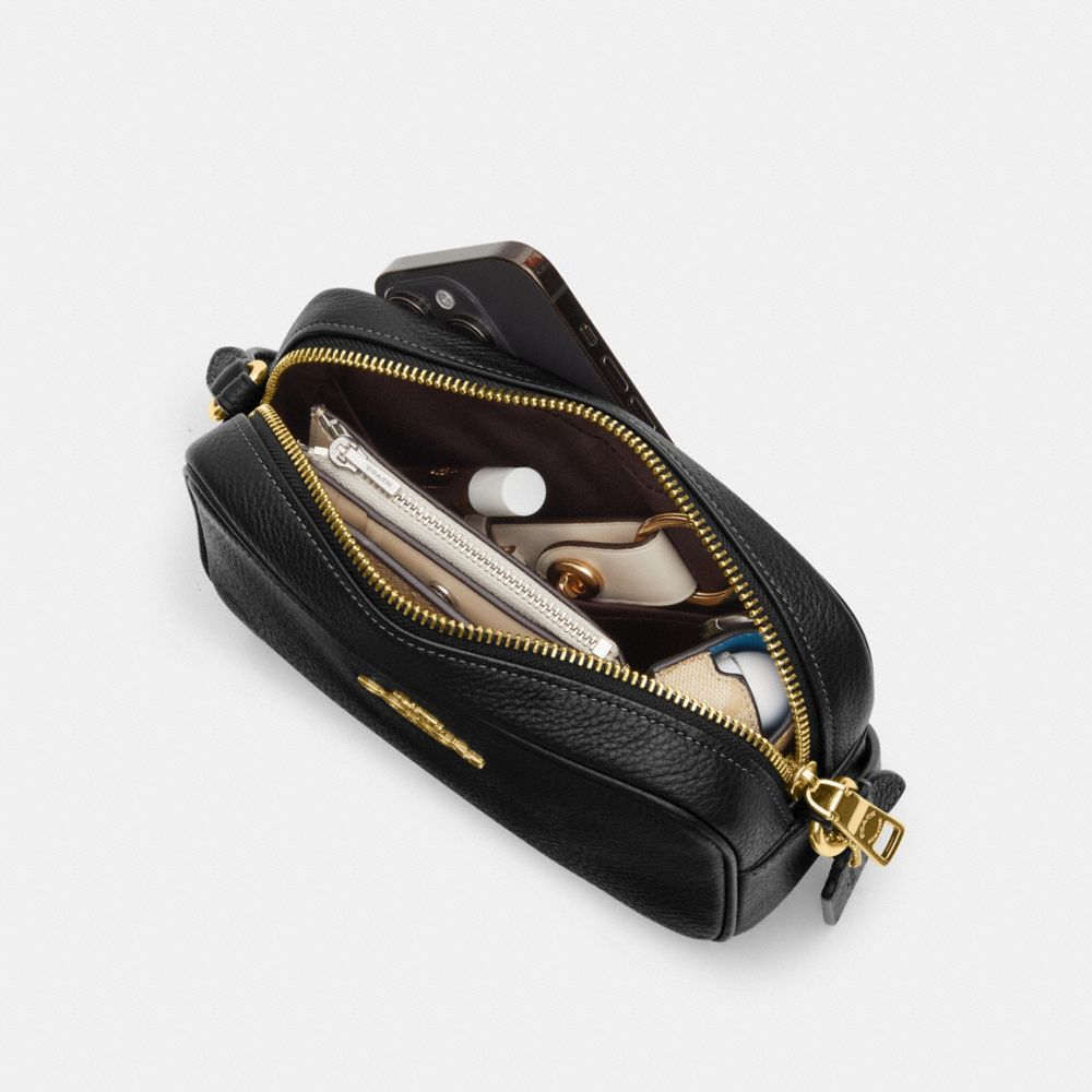 Coach Mini Jamie Camera Bag In Signature Canvas With Floral Print Gold Sand Multi