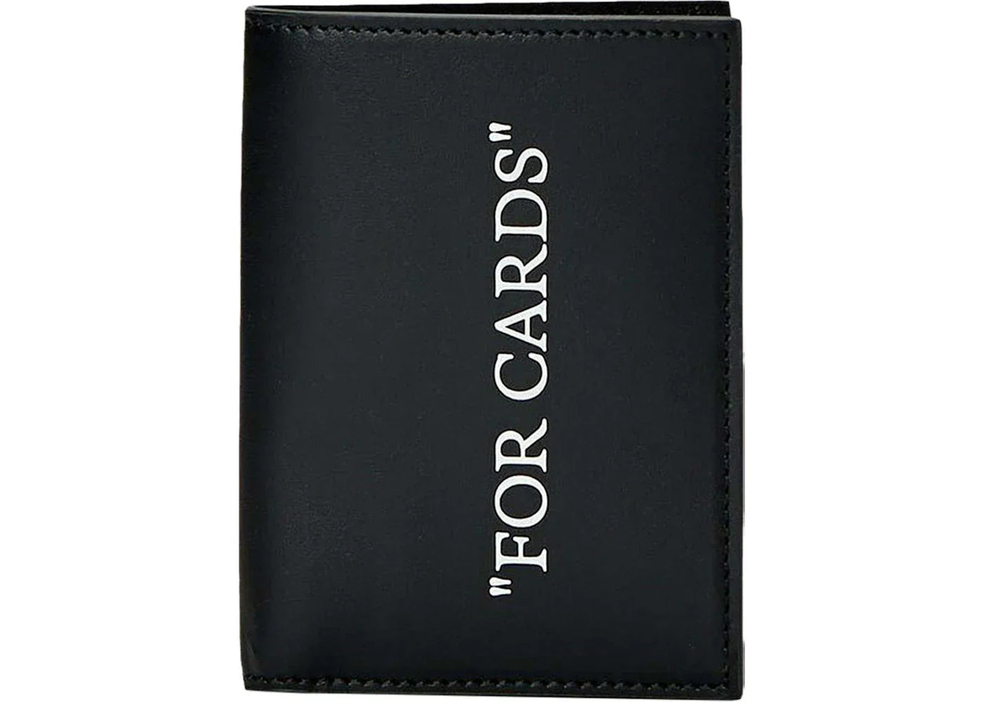 off-white quote bookish wallet black