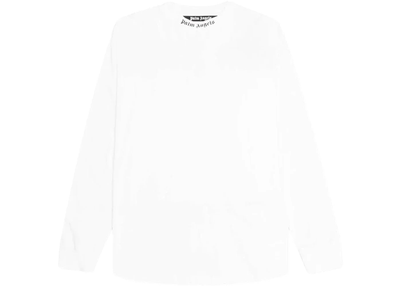 palm angels doubled logo longsleeve t-shirt white/black/fuschsia