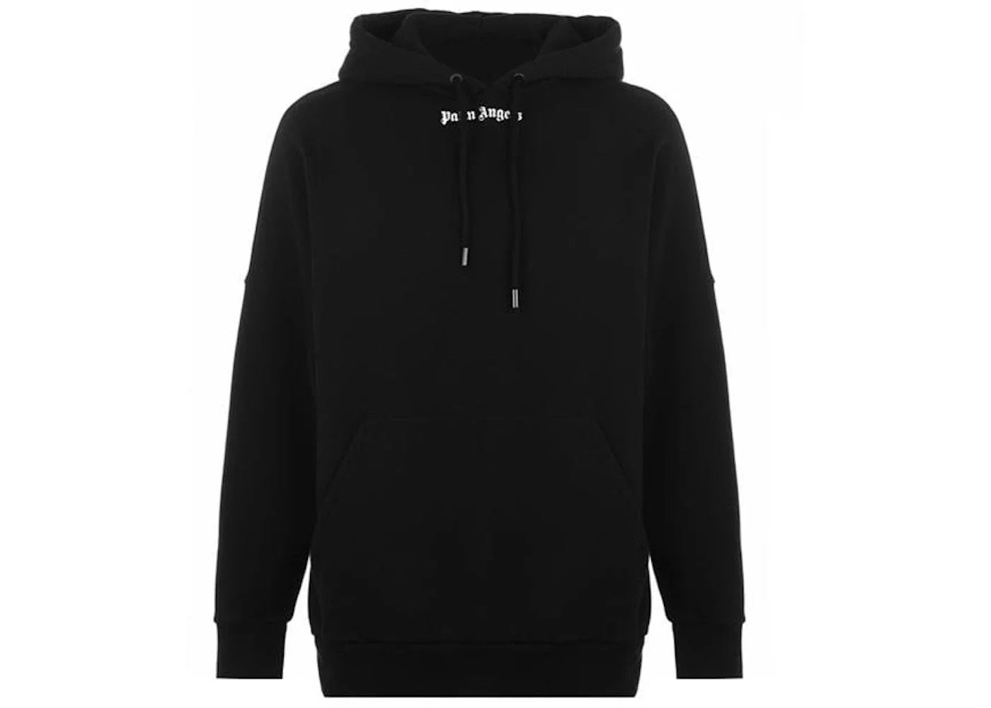 palm angels over the head logo hooded sweatshirt black