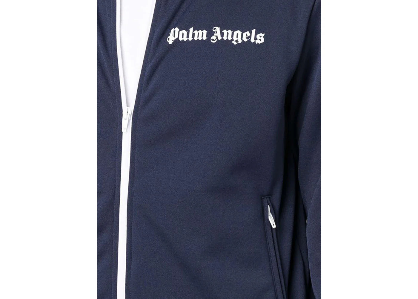 palm angels track jacket navy blue/white/black ss22