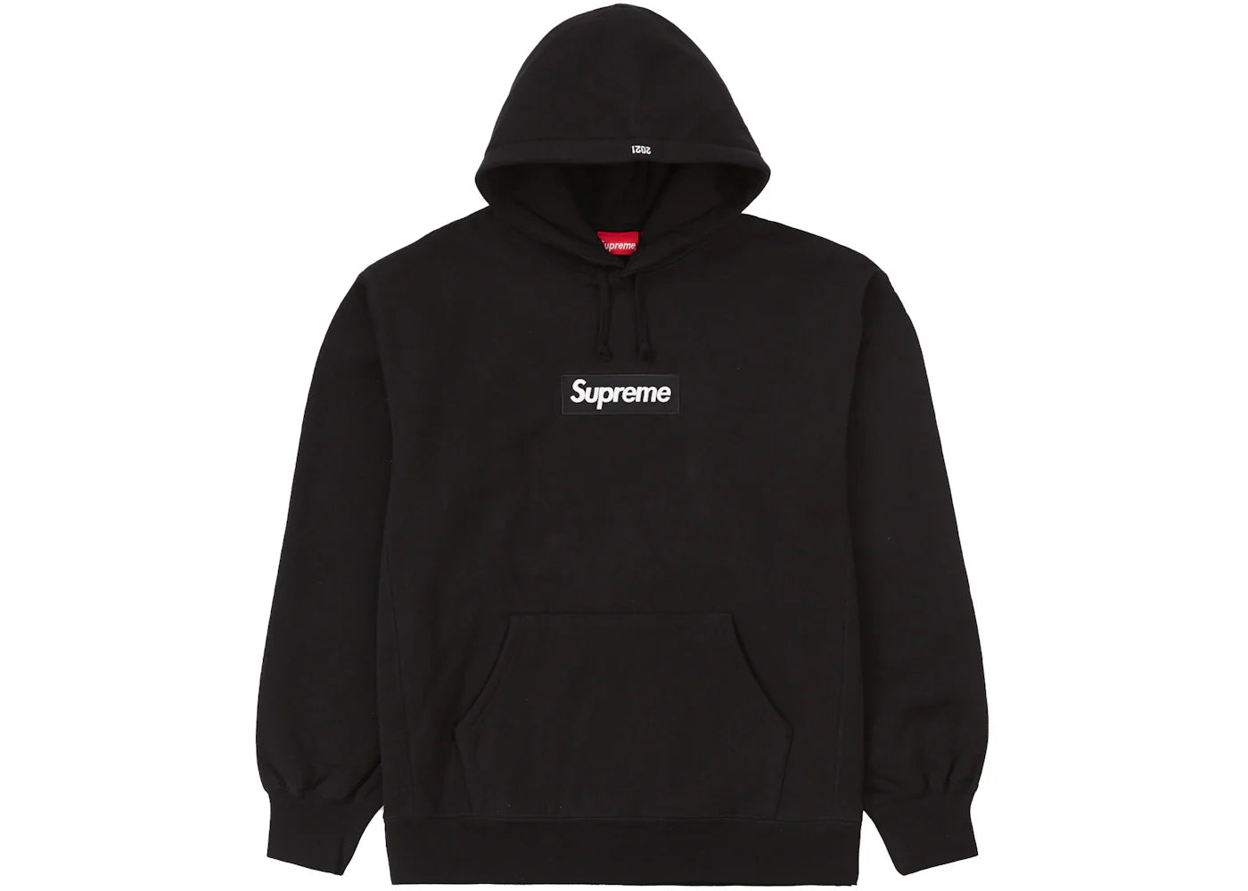 supreme box logo hooded sweatshirt (fw21) black