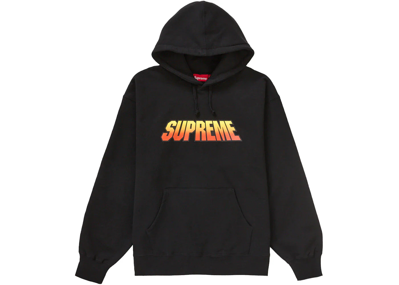supreme gradient hooded sweatshirt black