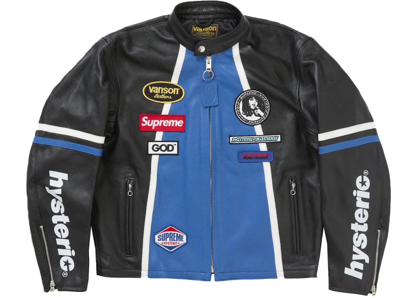 supreme hysteric glamour vanson leather jacket black