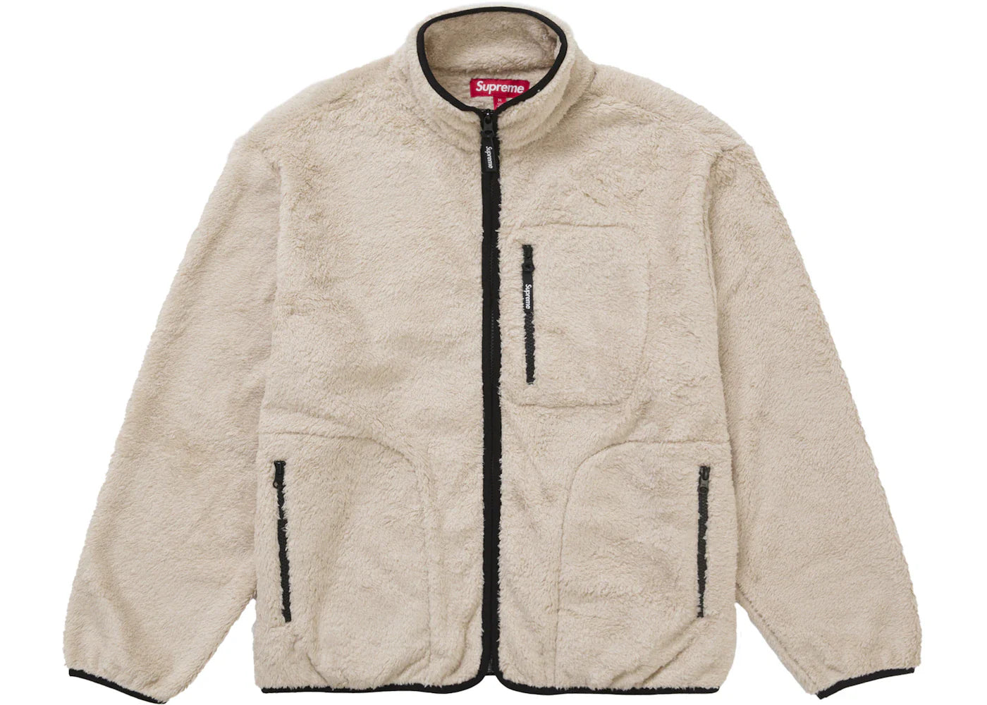 supreme kate moss fleece jacket natural