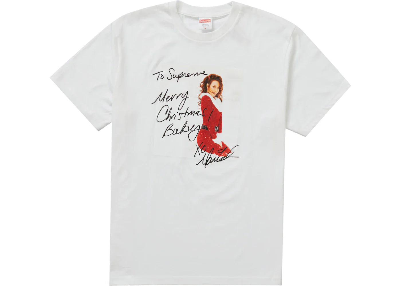 supreme mariah carey tee white