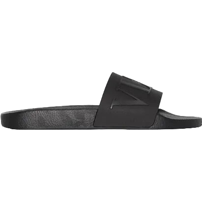 Valentino VLTN Rubber Slide Sandal Black