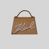 KarlLagerfeld Ksignature Small Crossbody Bag Caramel