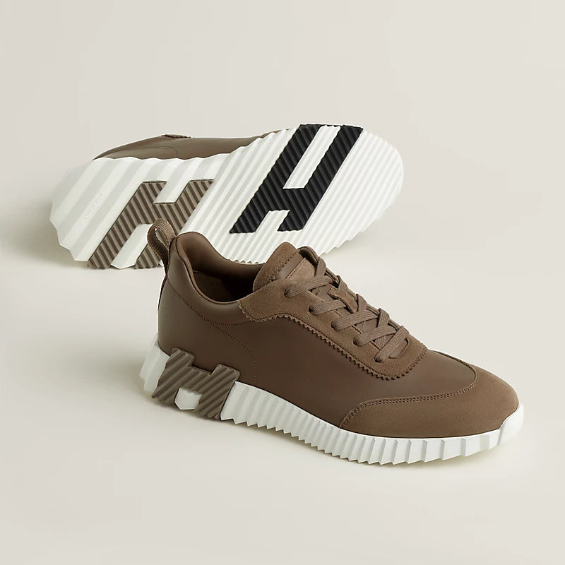 Hermes Etoupe Bouncing Sneaker