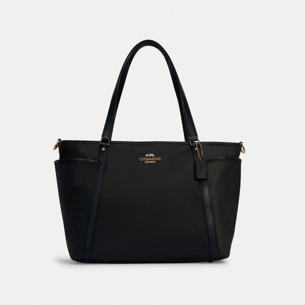 Coach Baby Bag Gold Black