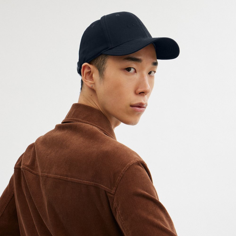 Coach Embroidered Baseball Hat Navy