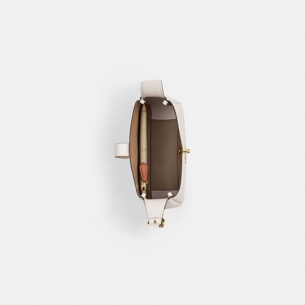 Coach Hadley Mini Crossbody Bag Gold Chalk