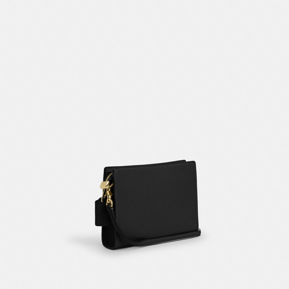 Coach Slim Crossbody Bag Gold Black