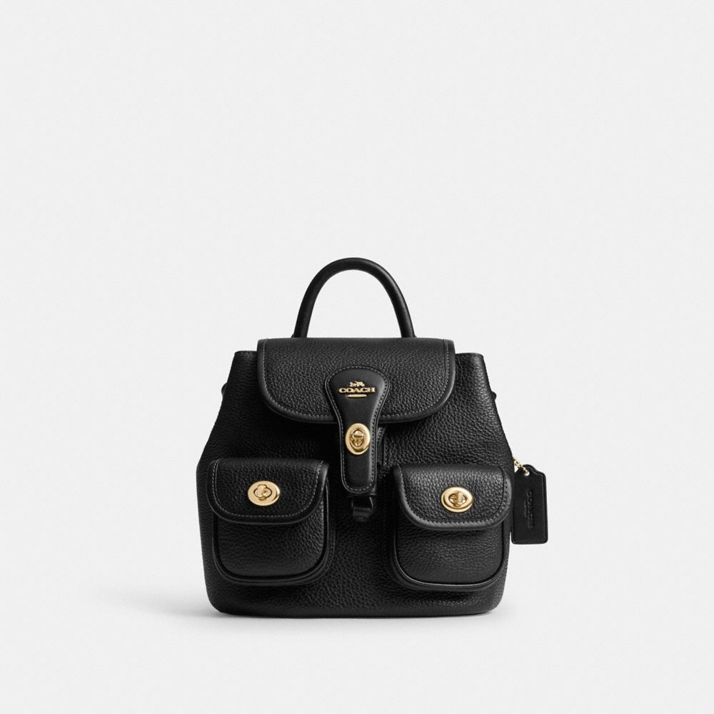 Coach Hadley Backpack Gold Black