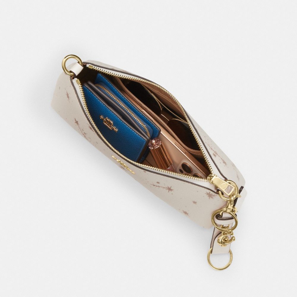 Coach Charlotte Shoulder Bag With Star Print Gold Chalk Multi