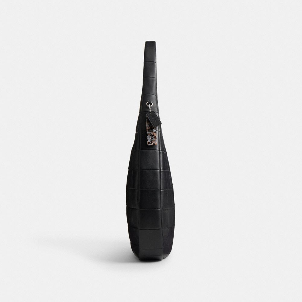 Coach Alter/Ego Large Crescent Shoulder Bag In Upcrafted Leather Black