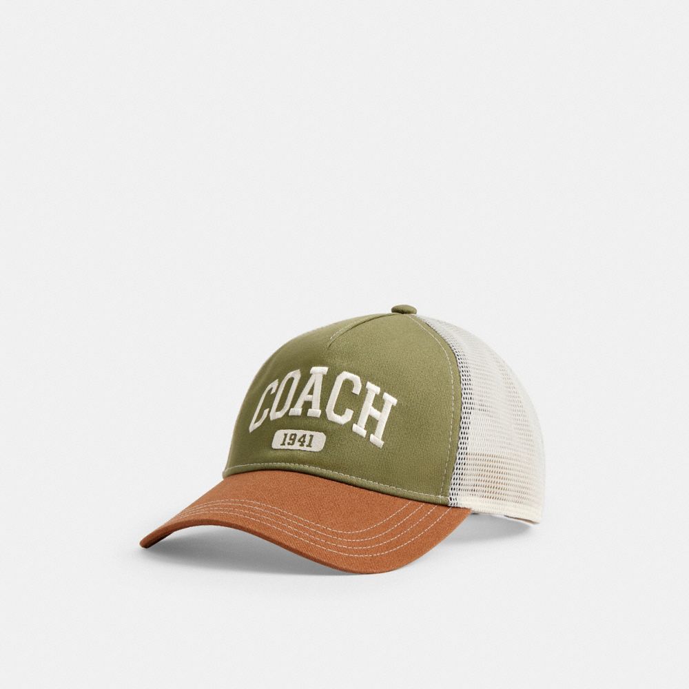 Coach Coach 1941 Varsity Trucker Hat Olive Sable