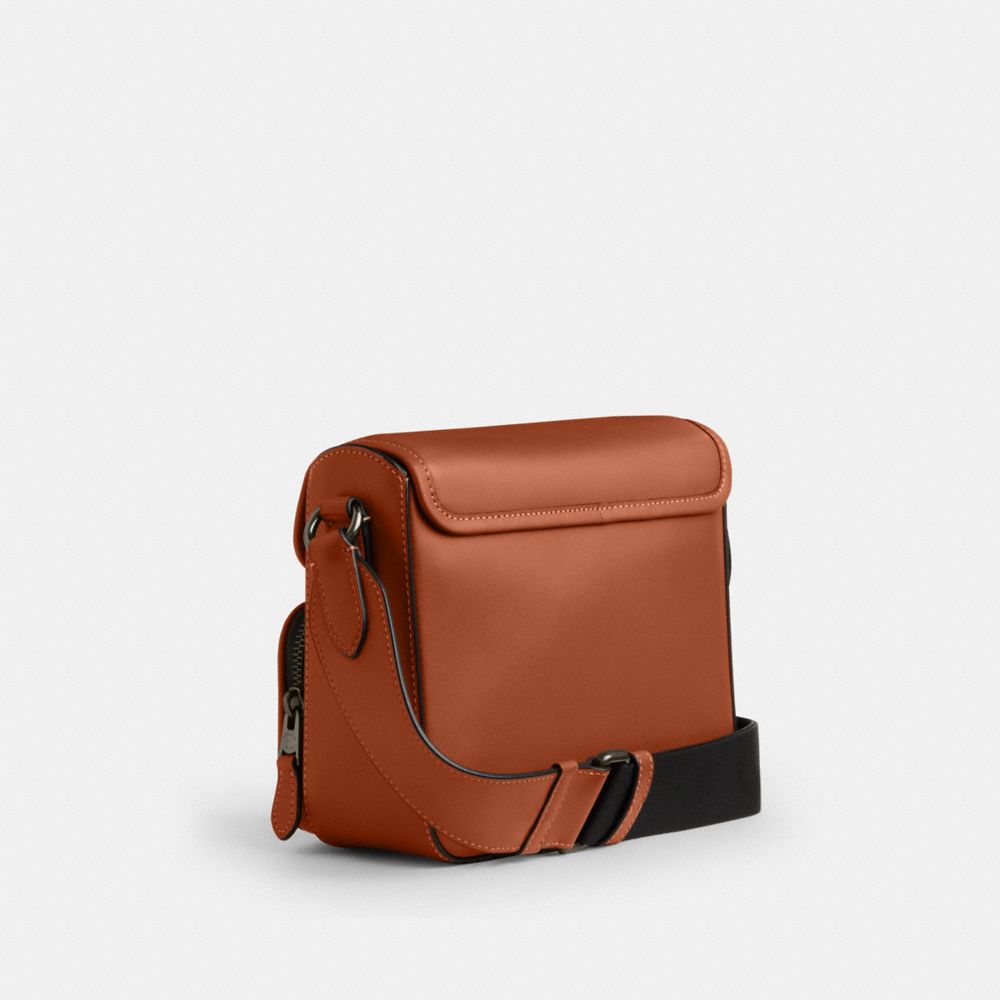 Coach Sullivan Flap Crossbody Bag Gunmetal Tan