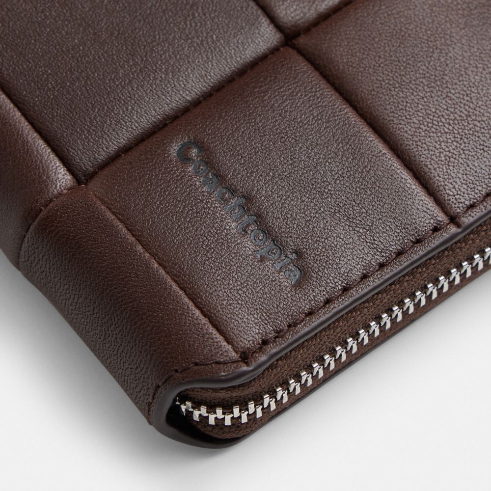 Coach Zip Around Wallet In Upcrafted Leather Maple 1
