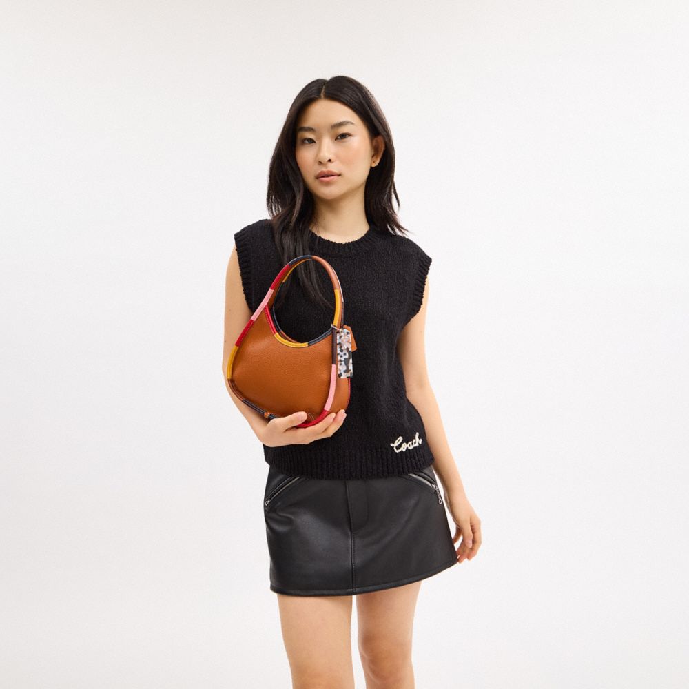 Coach Ergo Bag In Coachtopia Leather With Colorful Binding Burnished Amber Multicolor