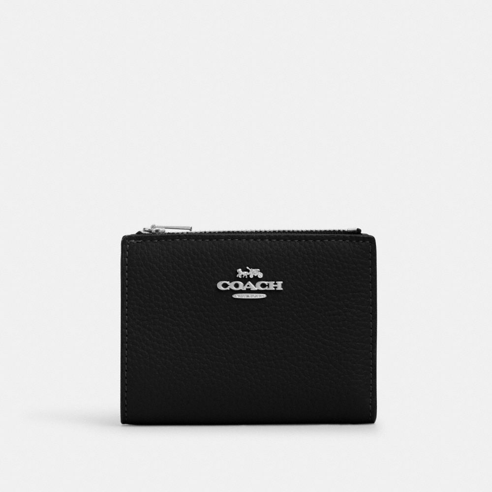 Coach Bifold Wallet Silver Black