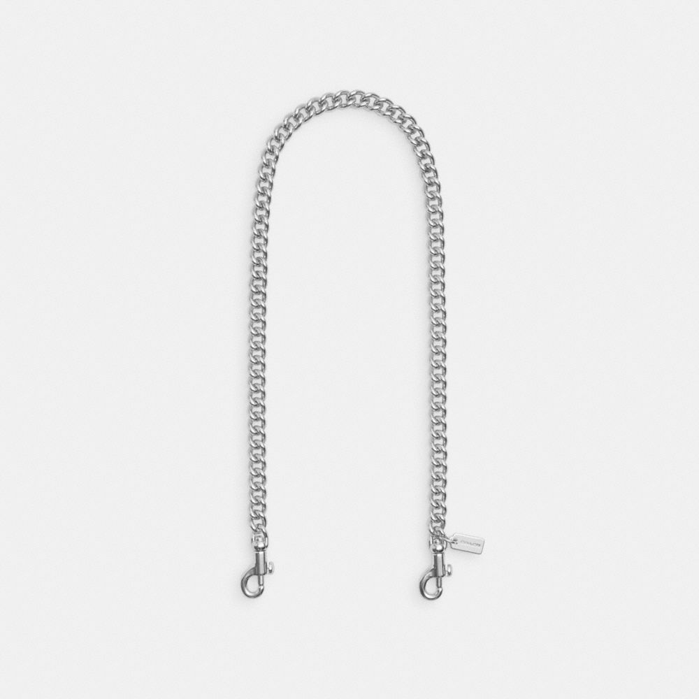 Coach Chain Shoulder Strap Silver Silver