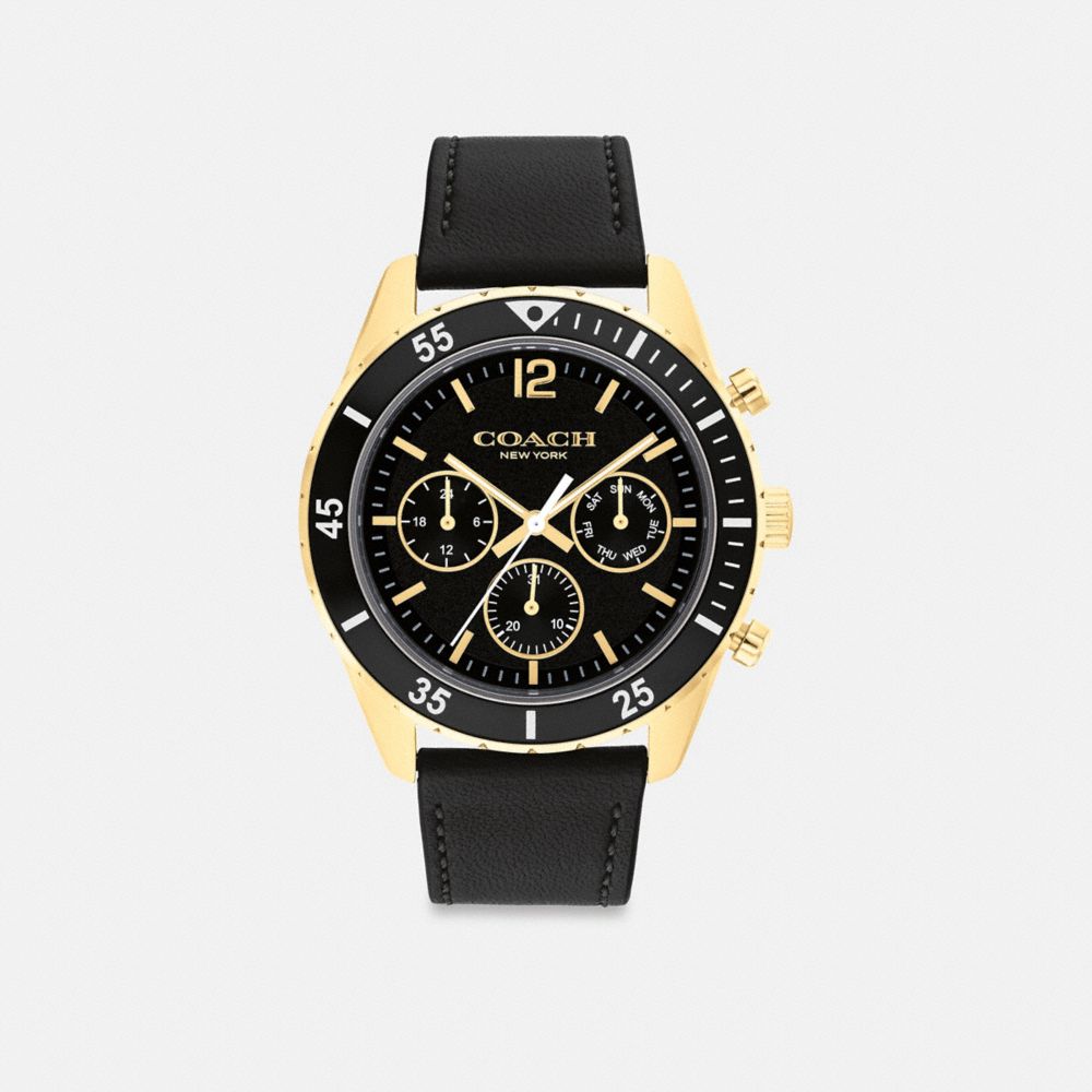 Coach Cole Watch, 44 Mm Black