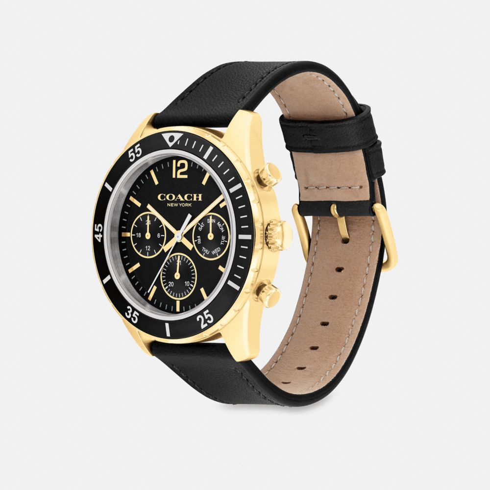 Coach Cole Watch, 44 Mm Black