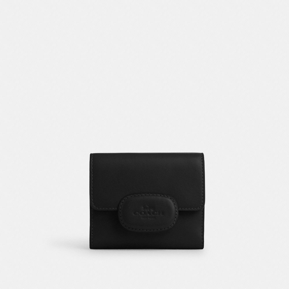 Coach Eliza Small Wallet Gunmetal Black