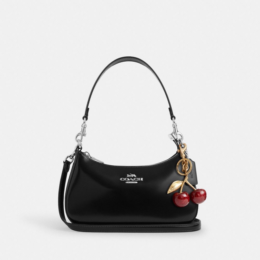 Coach Teri Shoulder Bag Silver Black