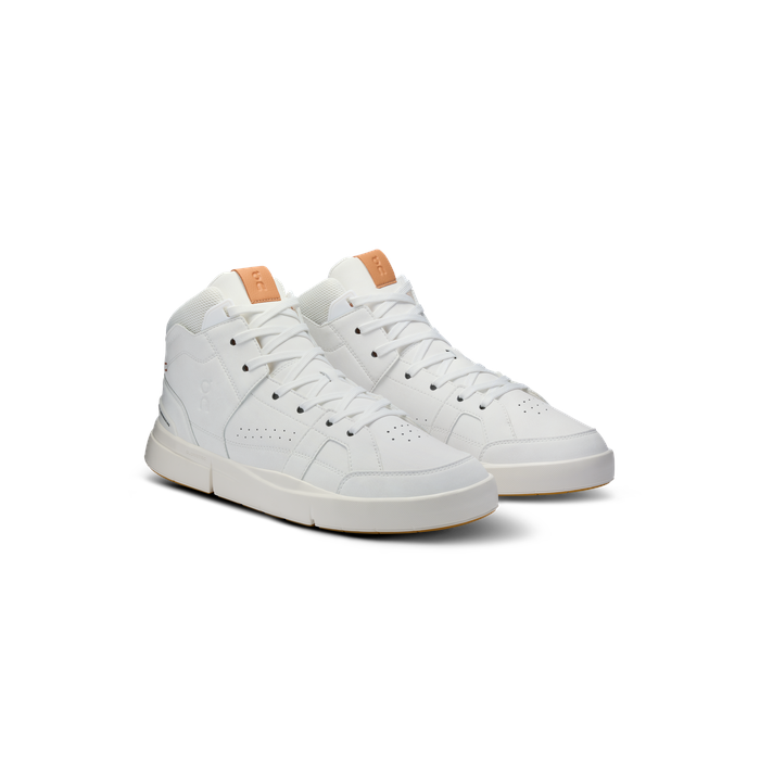 ON Running Men's THE ROGER Clubhouse Mid White | Sandstone