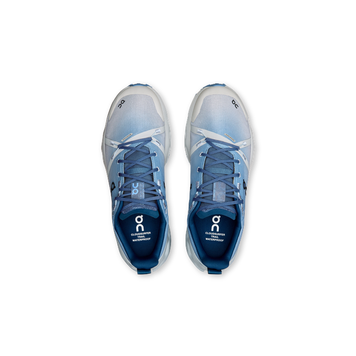 ON Running Men's Cloudsurfer Trail Waterproof Chambray | Glacier