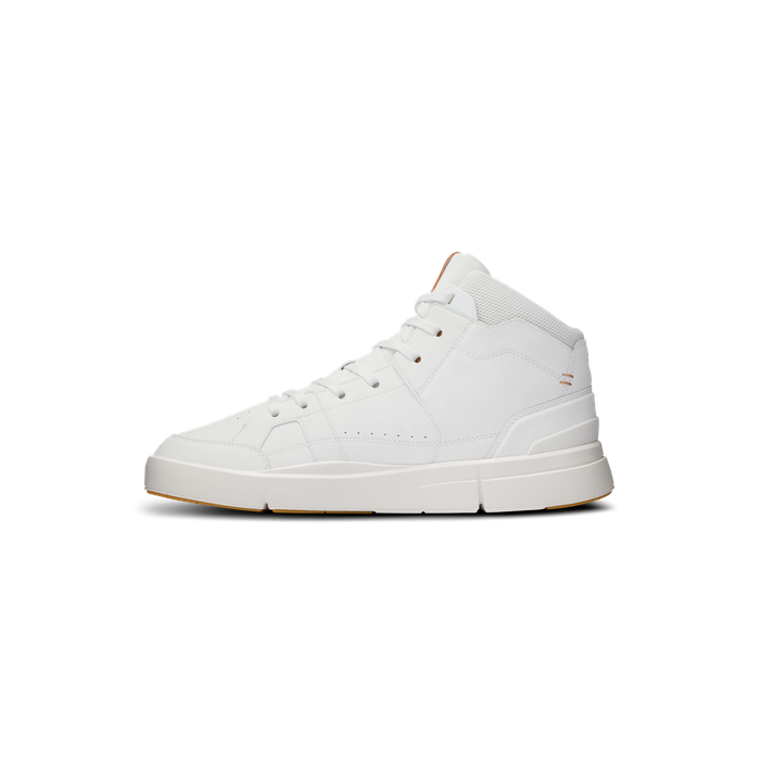 ON Running Men's THE ROGER Clubhouse Mid White | Sandstone