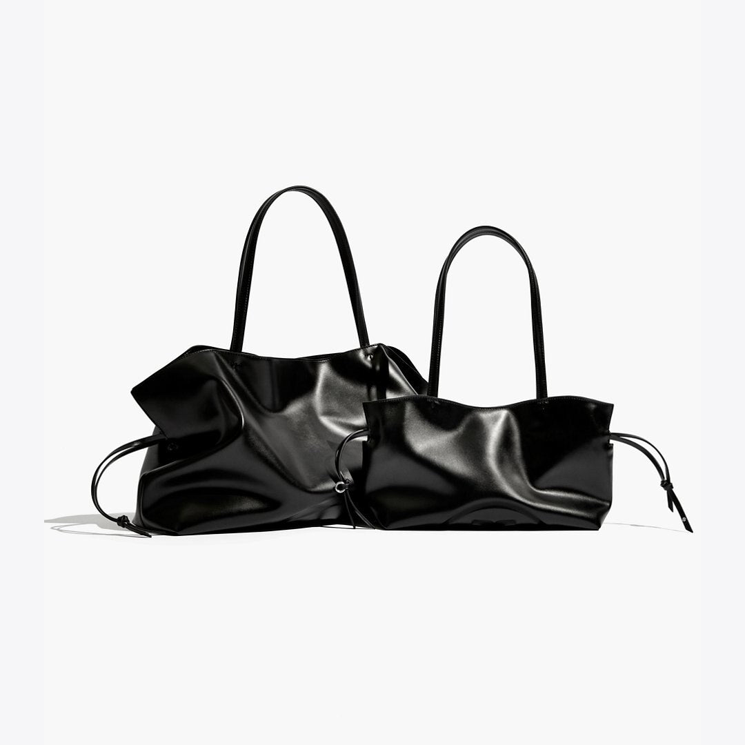 Tory Burch Ella natuura Drawstring Tote Black