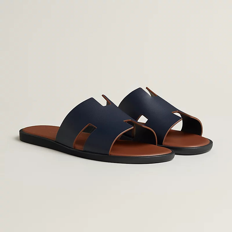 Hermes Izmir Sandal Marine / Gold
