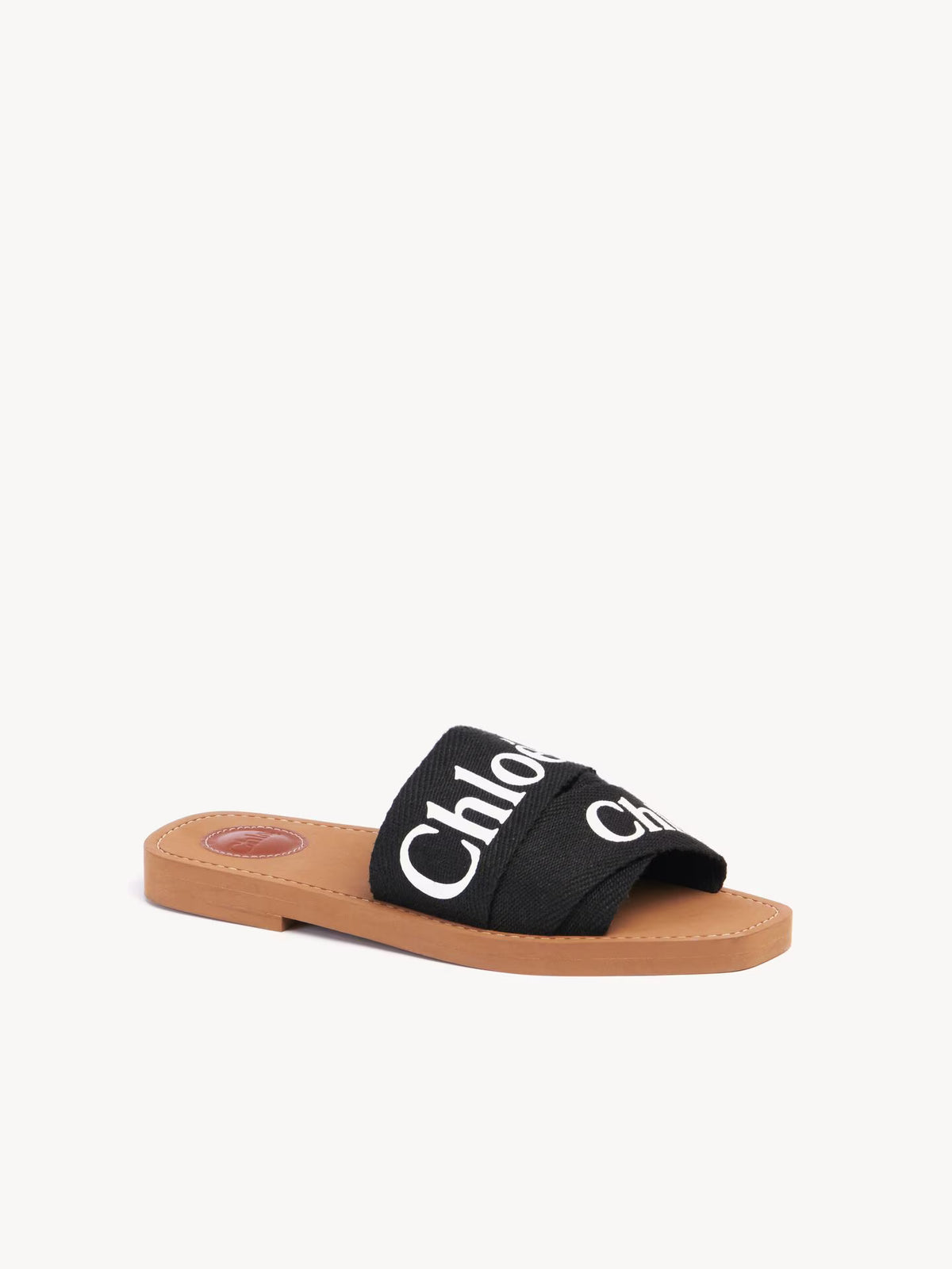 CHLOE WOODY MULE BLACK