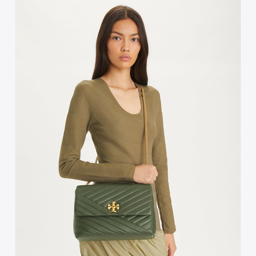 Tory Burch Kira Chevron Shoulder Bag SYCAMORE