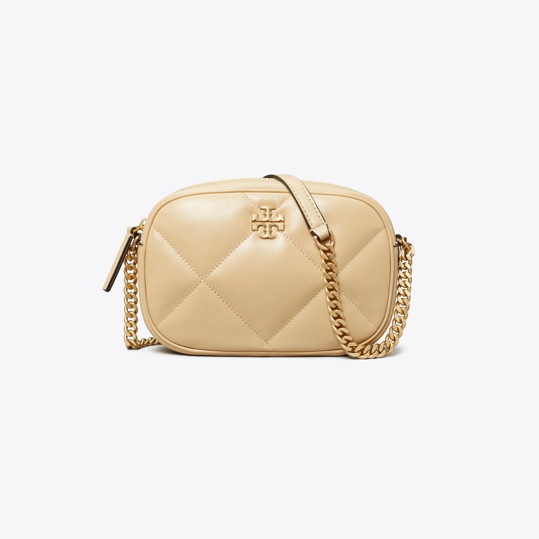 Tory Burch Kira Diamond Quilt Camera Bag Vanilla Soft Serve