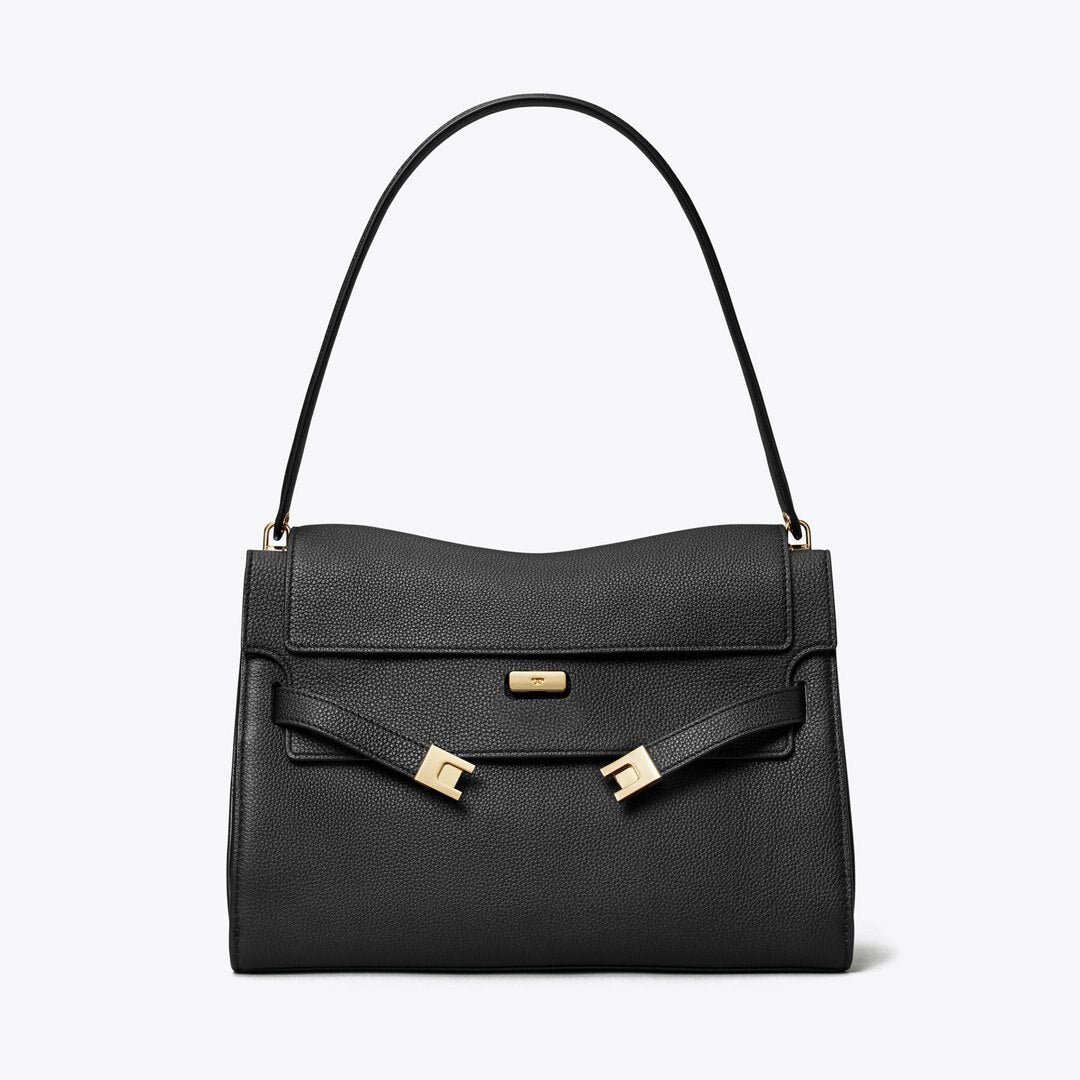 Tory Burch Large Lee Radziwill Shoulder Bag Black